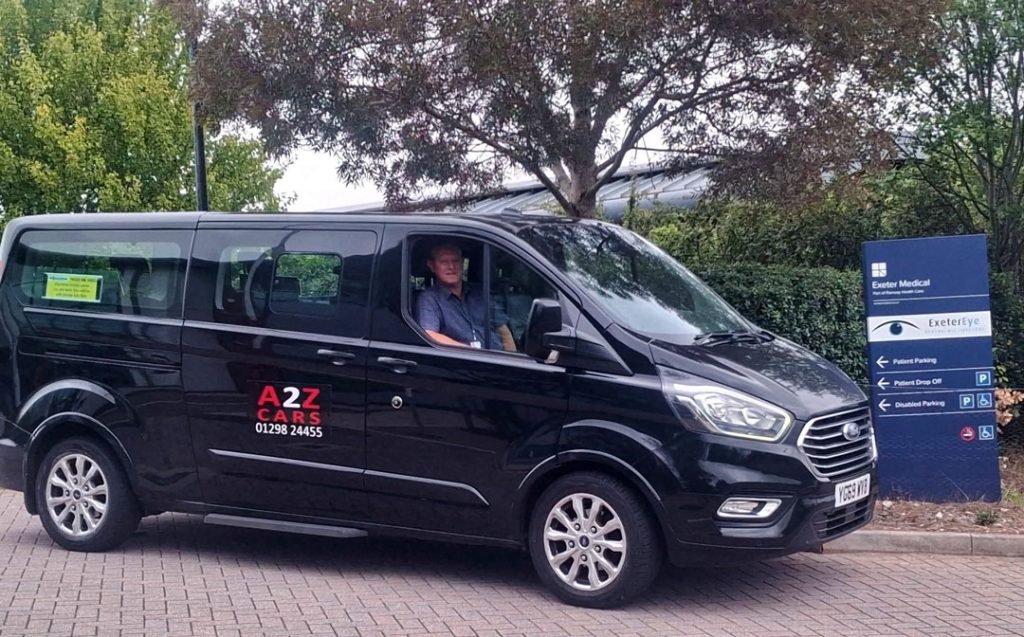 8 seater taxi available, long distance journeys with A2Z Cars Buxton